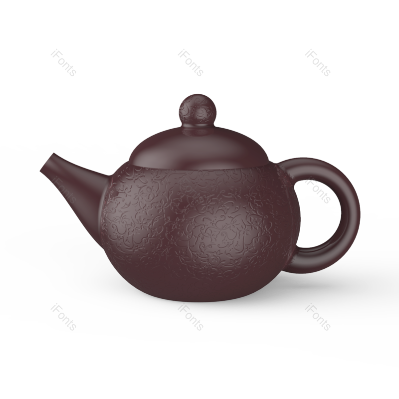 立体图片,喝茶元素,PNG,免抠素材